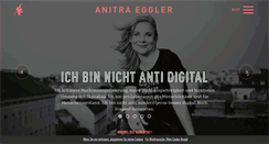 Desktop Screenshot of anitra-eggler.com